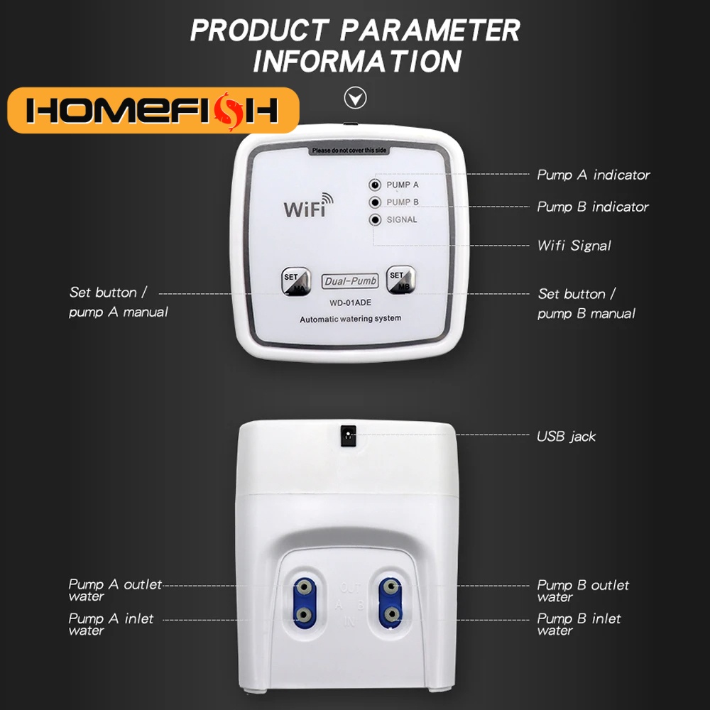 Smart Garden Watering Can - WIFI Intelligent Watering Device Double Pump